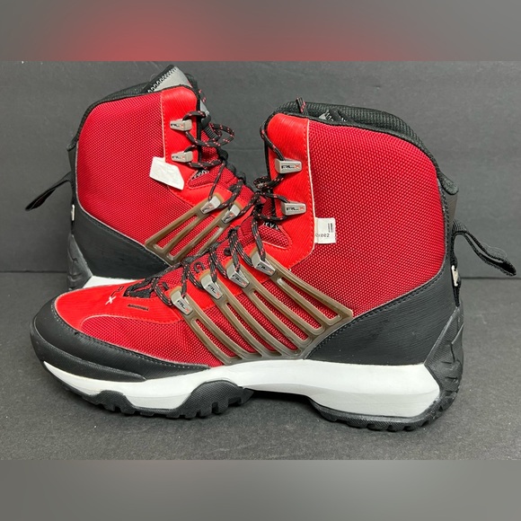 Polo Ralph Lauren RLX Abridge Nylon Boots Red Black Men’s Size 10 RARE NWOB - Picture 3 of 9